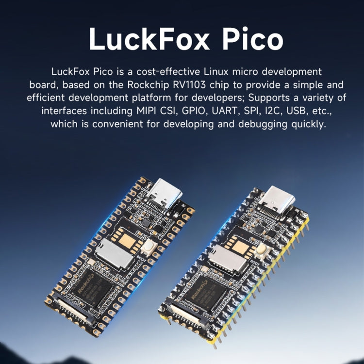 Waveshare LuckFox Pico RV1103 Linux Micro Development Board without Header - free shipping - PMC TechLife - Order now!