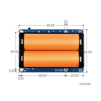 Waveshare 25567 For Raspberry Pi UPS HAT (D), Pogo Pins Connector , Without Battery - Raspberry Pi Accessories by Waveshare | Online Shopping South Africa | PMC Jewellery | Buy Now Pay Later Mobicred