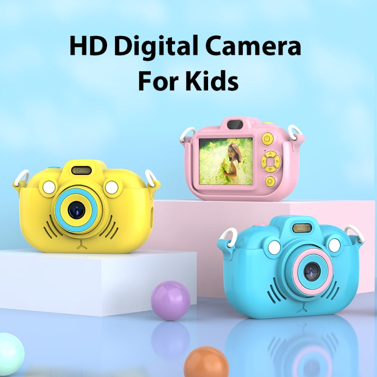 DC502 2.4-Inch 16X Zoom 2.7K Video Recording Children Digital Camera, Color: Pink + 32G(EU Plug) - Children Cameras by PMC Jewellery | Online Shopping South Africa | PMC Jewellery | Buy Now Pay Later Mobicred