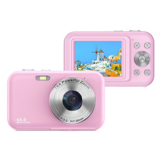 DC406L 2.4-Inch 1080P Mini HD 16X Zoom Digital Camera Home Children Camera EU Plug(Pink) - Children Cameras by PMC Jewellery | Online Shopping South Africa | PMC Jewellery | Buy Now Pay Later Mobicred