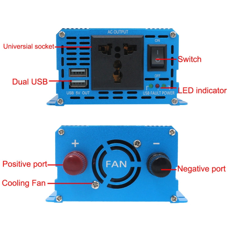LVYUAN  2000W Car Home Pure Sine Wave Solar Inverter, Specification: 12V To 220V -  by PMC TechLife | Online Shopping South Africa | PMC TechLife | Buy Now Pay Later Mobicred