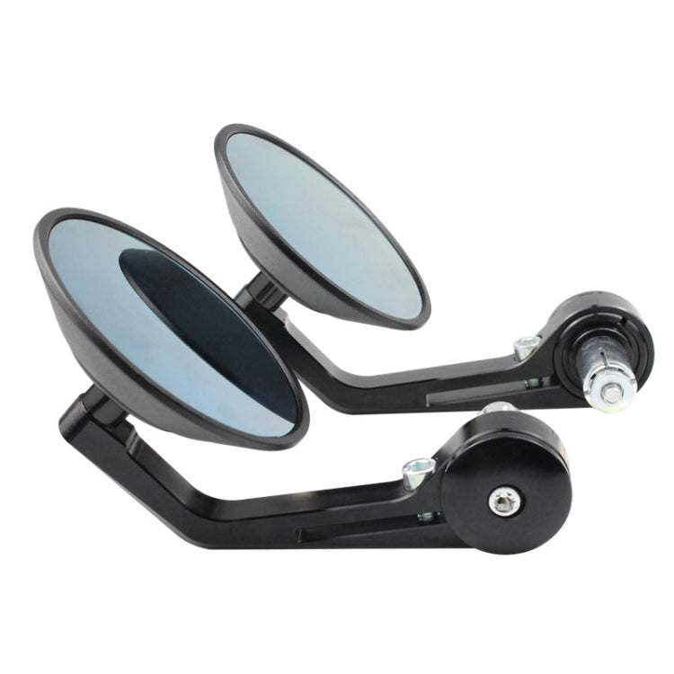 Motorcycle Electric Vehicle Modified Accessories Retro Circular CNC Hand Mirror Rear View Mirror(Black) - Side Mirrors by PMC Jewellery | Online Shopping South Africa | PMC Jewellery | Buy Now Pay Later Mobicred