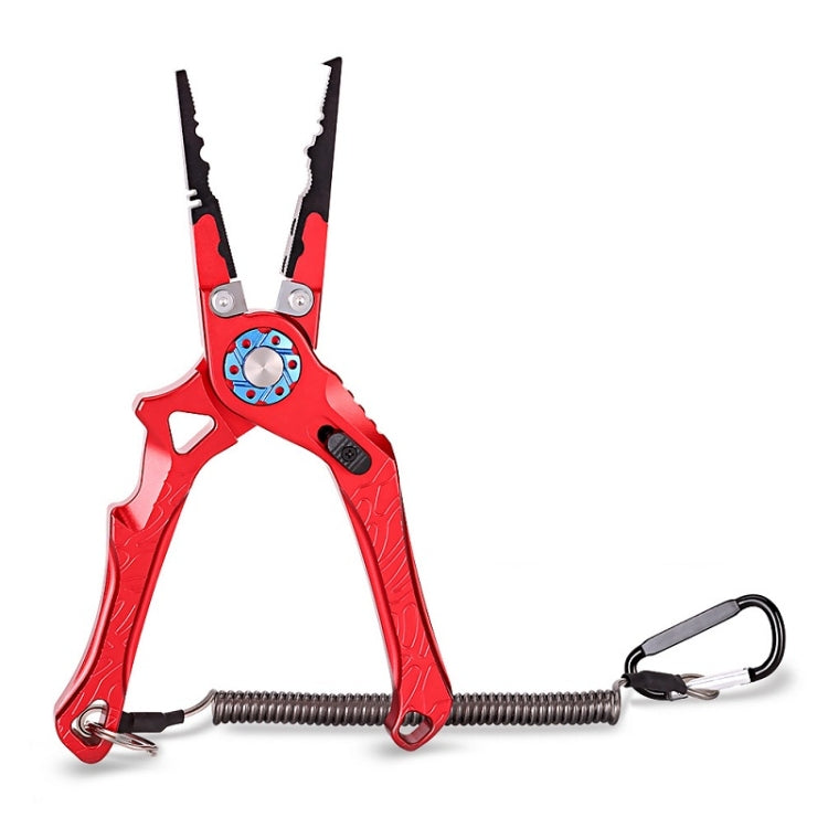 Multifunctional Open-Loop Lead-Pressing Fishing Pliers With Lock(Red) - free shipping - PMc TechLife - Order now!
