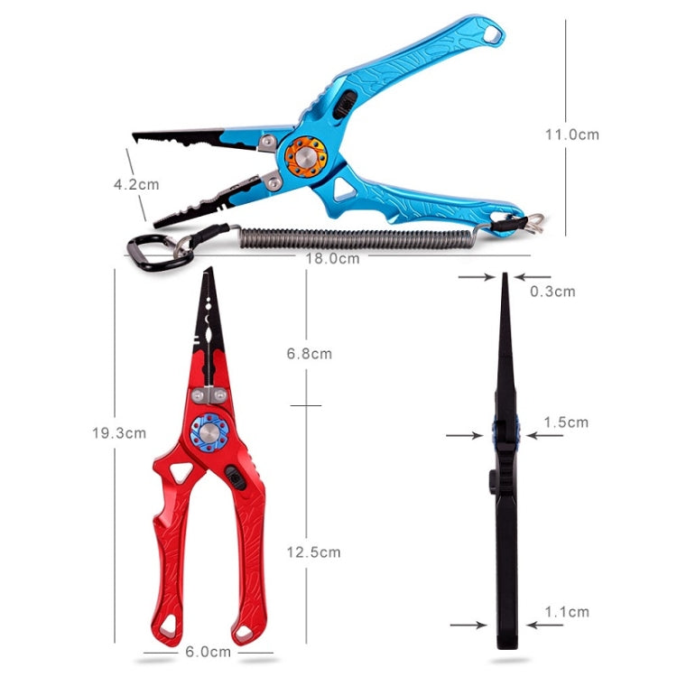 Multifunctional Open-Loop Lead-Pressing Fishing Pliers With Lock(Blue) - Fish Gripper & Pliers by PMc TechLife | Online Shopping South Africa | PMc TechLife | Buy Now Pay Later Mobicred