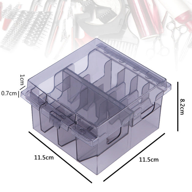 S8035 Clipper Fiber Comb Storage Box Hair Salon Limit Comb Computer Storage Box(Transparent Black) - free shipping - PMC TechLife - Order now!