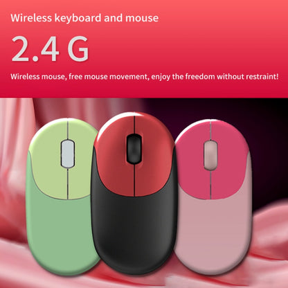 FV-W10  86-Keys 2.4G Wireless Keyboard and Mouse Set(Retro Lipstick) - Wireless Keyboard by PMC Jewellery | Online Shopping South Africa | PMC Jewellery | Buy Now Pay Later Mobicred