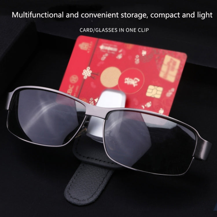 529 Car Sun Visor Glasses Clip Sunglasses Holder(Gray) - Sunglasses & Glasses Clips by PMC TechLife | Online Shopping South Africa | PMC TechLife | Buy Now Pay Later Mobicred