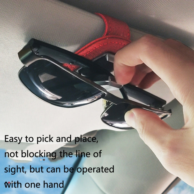 529 Car Sun Visor Glasses Clip Sunglasses Holder(Gray) - Sunglasses & Glasses Clips by PMC TechLife | Online Shopping South Africa | PMC TechLife | Buy Now Pay Later Mobicred