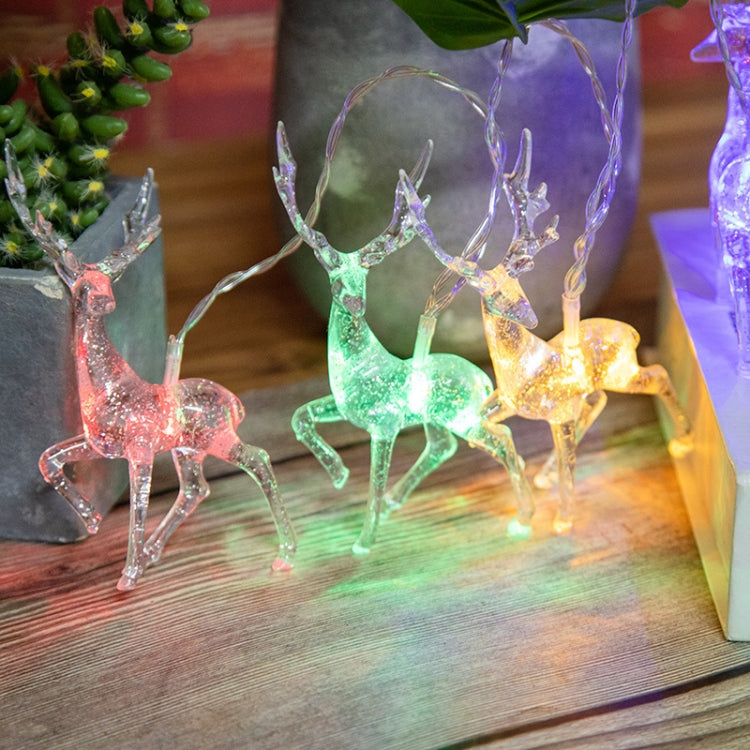 Christmas Elk String Lights Holiday Decoration, Spec: 6m 40 LEDs USB Power(Colorful Light) - Christmas Decoration Lamps by PMc TechLife | Online Shopping South Africa | PMc TechLife | Buy Now Pay Later Mobicred