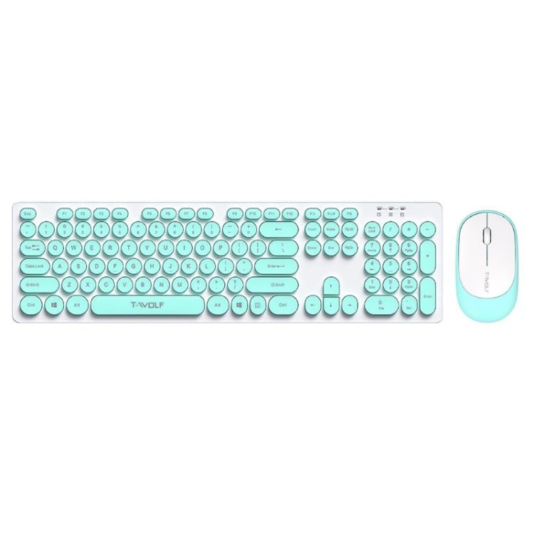 T-WOLF TF770 Mechanical Feel Wireless Gaming Keyboard And Mouse Set(Blue) - Wireless Mice by T-WOLF | Online Shopping South Africa | PMC Jewellery | Buy Now Pay Later Mobicred