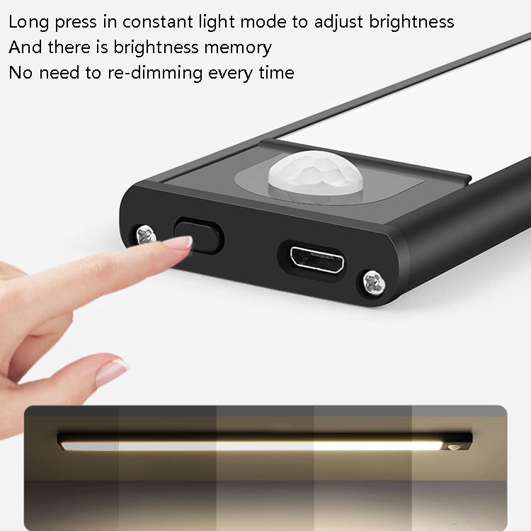 Intelligent Automatic Human Body Induction Wireless LED Lamp 40cm(Silver + White Light) - Sensor LED Lights by PMc TechLife | Online Shopping South Africa | PMc TechLife | Buy Now Pay Later Mobicred