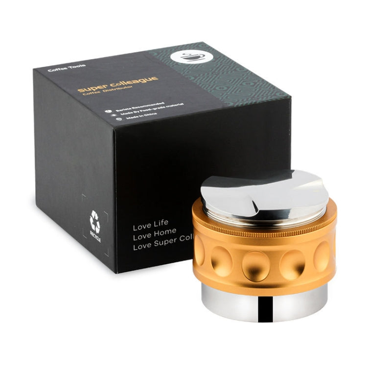 YK33258 Stainless Steel Double-Ended Coffee Cloth Dispenser, Size: 58mm(Golden Multilateral Type) - free shipping - PMC TechLife - Order now!