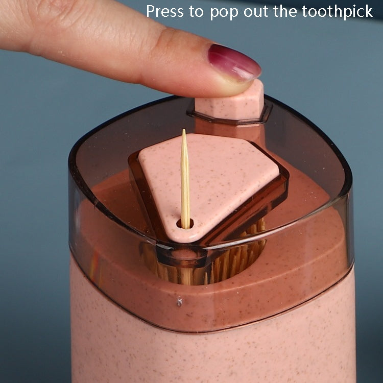 MS-263 Press Toothpick Box Kitchen Gadget(Blue Yellow) - Toothpick Boxes by PMC TechLife | Online Shopping South Africa | PMC TechLife | Buy Now Pay Later Mobicred