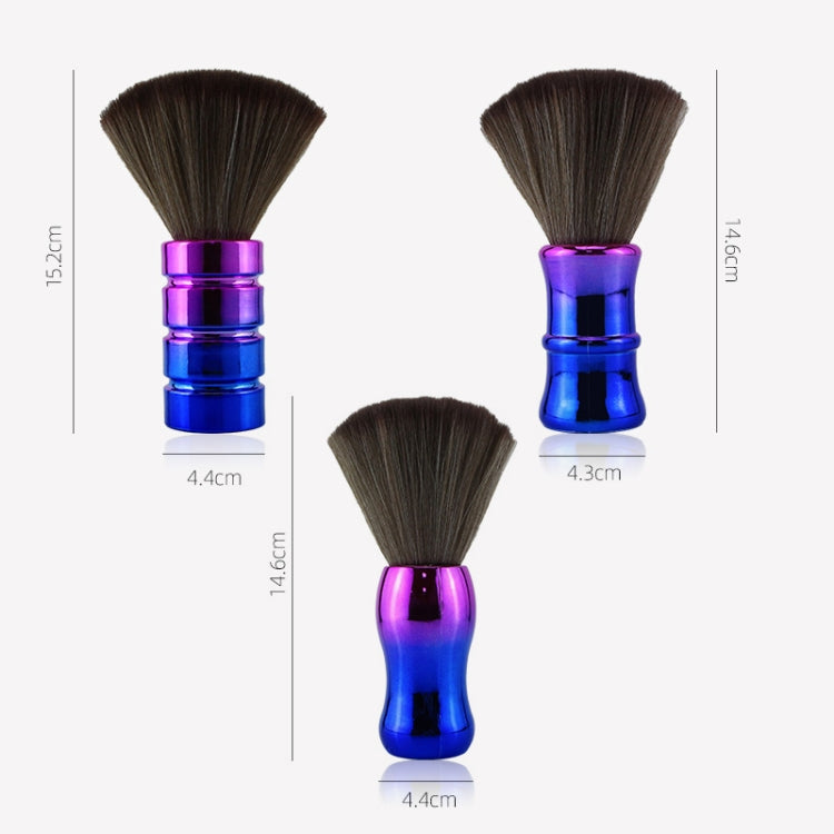 Electroplating Broken Hair Brush Haircut Neck Cleaning Brush(Two-section Gold) - free shipping - PMC TechLife - Order now!