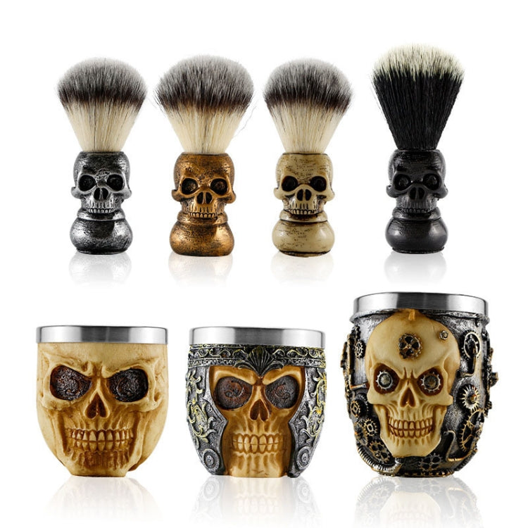 Skull Cleansing Shaving and Foaming Tools, Color Classification: Beard Brush Black - free shipping - PMC TechLife - Order now!