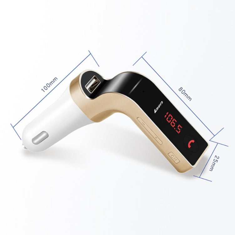 G7 Car Hands-Free Bluetooth FM Player MP3(Silver) - Bluetooth Car Kits by PMC TechLife | Online Shopping South Africa | PMC TechLife | Buy Now Pay Later Mobicred