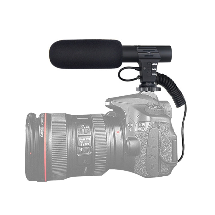 MAMEN MIC-05 Micro SLR Camera Microphone(Black) - Camera Microphone by MAMEN | Online Shopping South Africa | PMC Jewellery | Buy Now Pay Later Mobicred