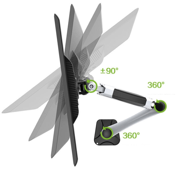 Gibbon Mounts Desktop Lifting Rotating Computer Monitor Stand, Specification Table Clip White GM112C - free shipping - PMC Jewellery - Order now!