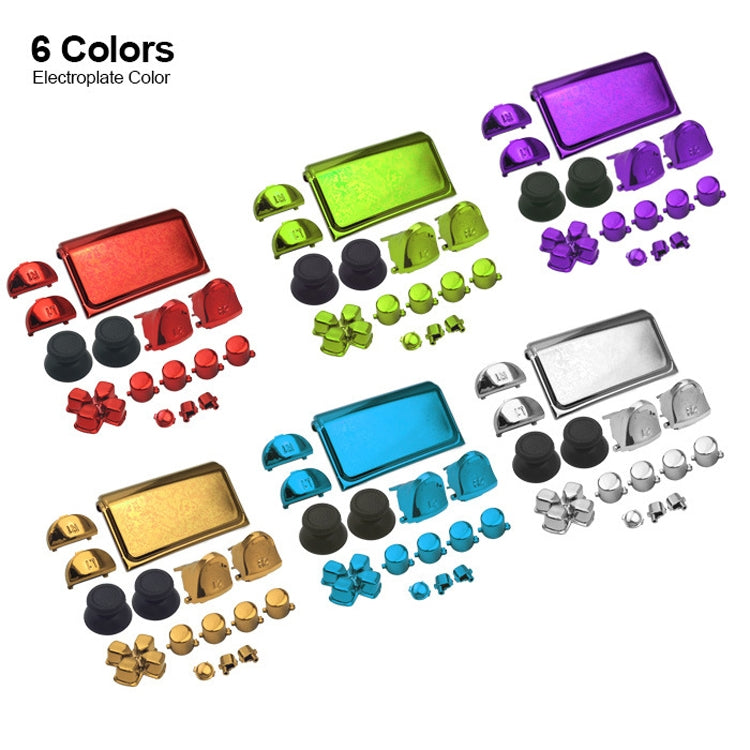 Electroplating Button Set For PS4 Slim(Blue) - PS4 Spare Parts by PMC TechLife | Online Shopping South Africa | PMC TechLife | Buy Now Pay Later Mobicred