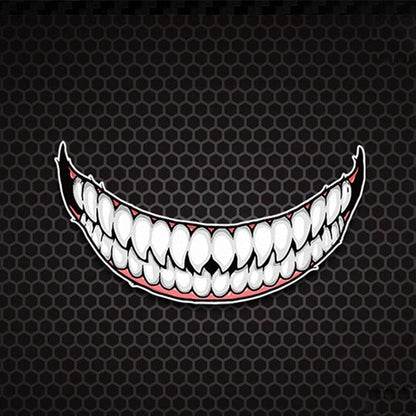 J06 Motorcycle Helmet Sticker Large Teeth - Decorative Sticker by PMC Jewellery | Online Shopping South Africa | PMC Jewellery