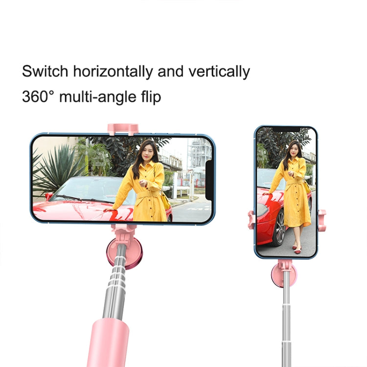 CYKE N-MY Integrated Tripod Bluetooth Live Selfie Stick(Pink) - Selfie Sticks by CYKE | Online Shopping South Africa | PMC TechLife | Buy Now Pay Later Mobicred