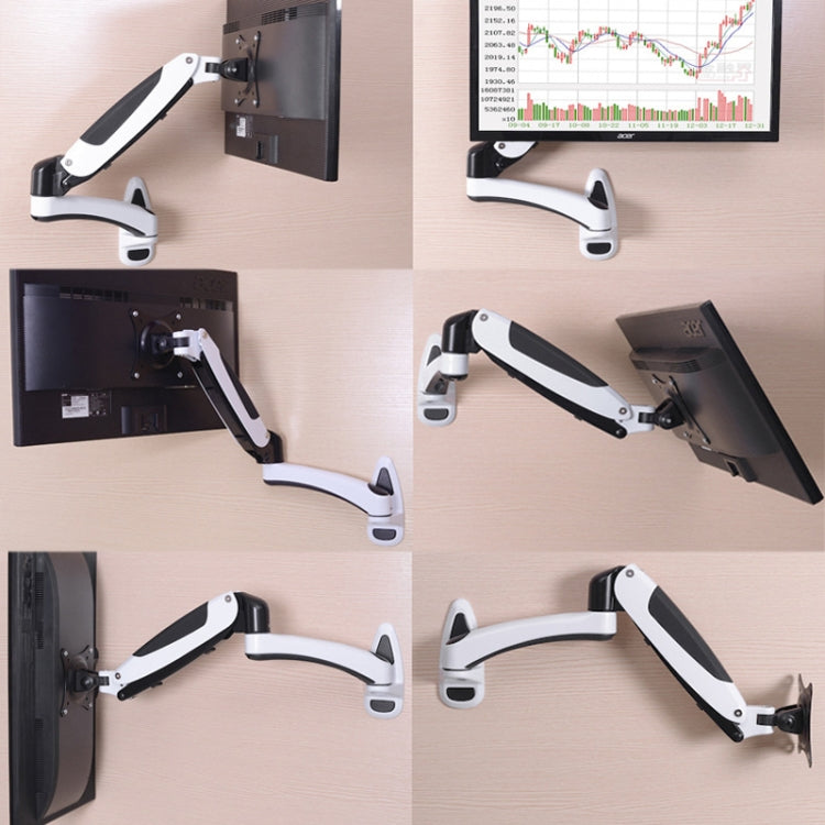 Gibbon Mounts GM112W Wall-Mounted Gas Spring Lifting Computer Monitor Stand(Factory Color) - Laptop Stand by Gibbon Mounts | Online Shopping South Africa | PMC Jewellery | Buy Now Pay Later Mobicred