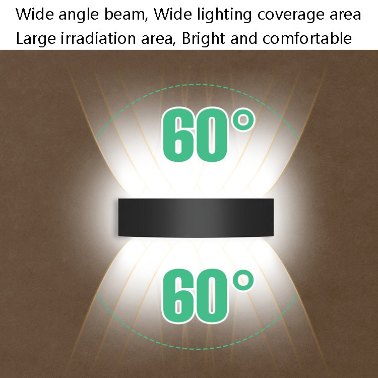10 LEDs Garden Aluminum Double Head Wall Light(White Light) - Wall Lamps by PMc TechLife | Online Shopping South Africa | PMc TechLife | Buy Now Pay Later Mobicred