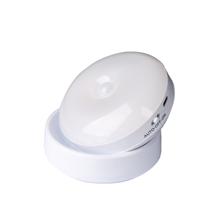 DMK-6PL Kitchen Cabinet Body Infrared Sensing Lamp, Style: Rotate Charging(Warm Yellow Light) - Sensor LED Lights by PMC TechLife | Online Shopping South Africa | PMC TechLife | Buy Now Pay Later Mobicred