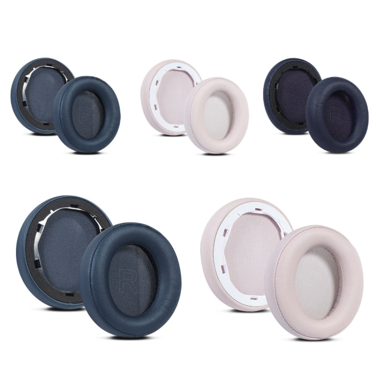 2pcs Protein Leather Sponge Earphone Cover For Anker Soundcore Life Q35 (Dark Blue) - Earmuff & Pad by PMc TechLife | Online Shopping South Africa | PMc TechLife | Buy Now Pay Later Mobicred