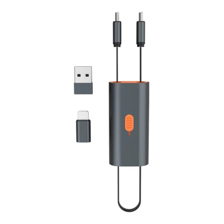 4 in 1 Retractable Fast Charging Data Cable with OTG Adapter Function - Multifunction Cable by PMC Jewellery | Online Shopping South Africa | PMC Jewellery | Buy Now Pay Later Mobicred