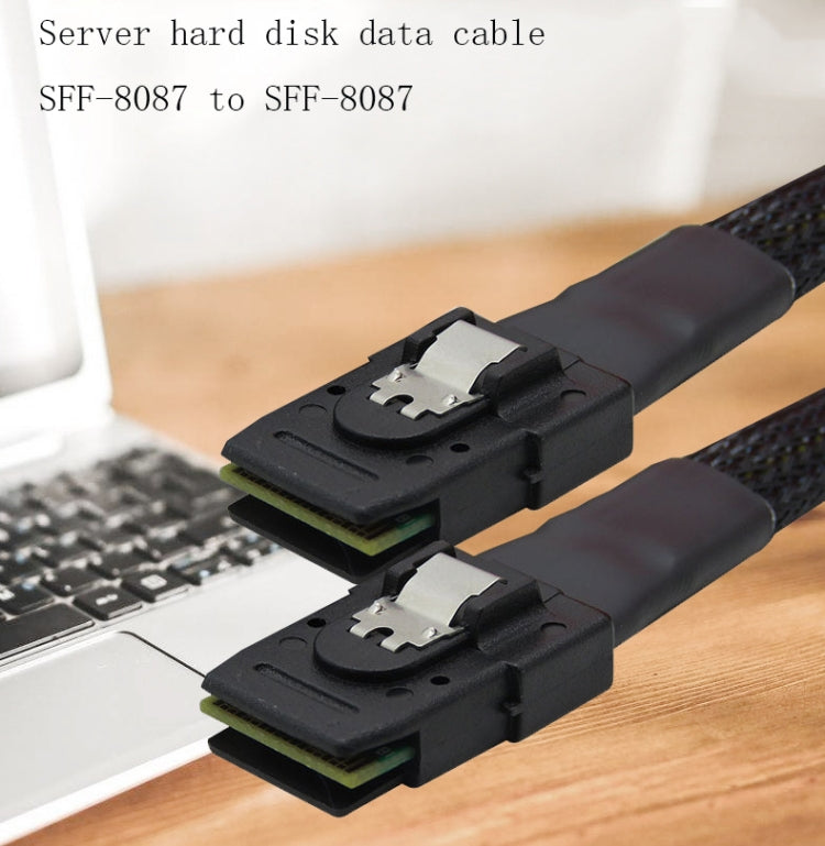 SAS36P SFF-8087 to SAS36P Cable Motherboard Server Hard Disk Data Cable, Color: Black 0.7m - Others by PMC Jewellery | Online Shopping South Africa | PMC Jewellery | Buy Now Pay Later Mobicred