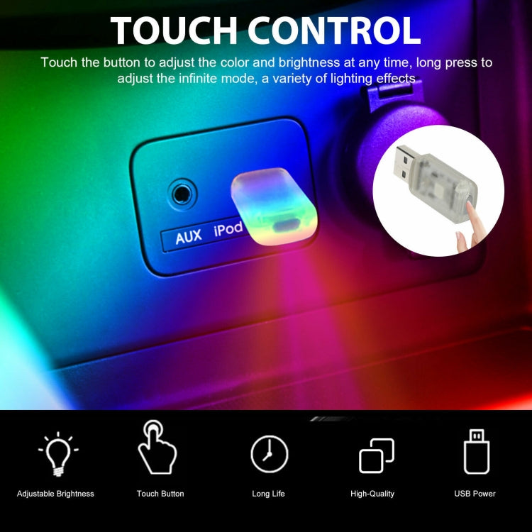 USB Car Internal Atmosphere Light(K6 Sound Control Single Lamp) - Atmosphere lights by PMC TechLife | Online Shopping South Africa | PMC TechLife | Buy Now Pay Later Mobicred