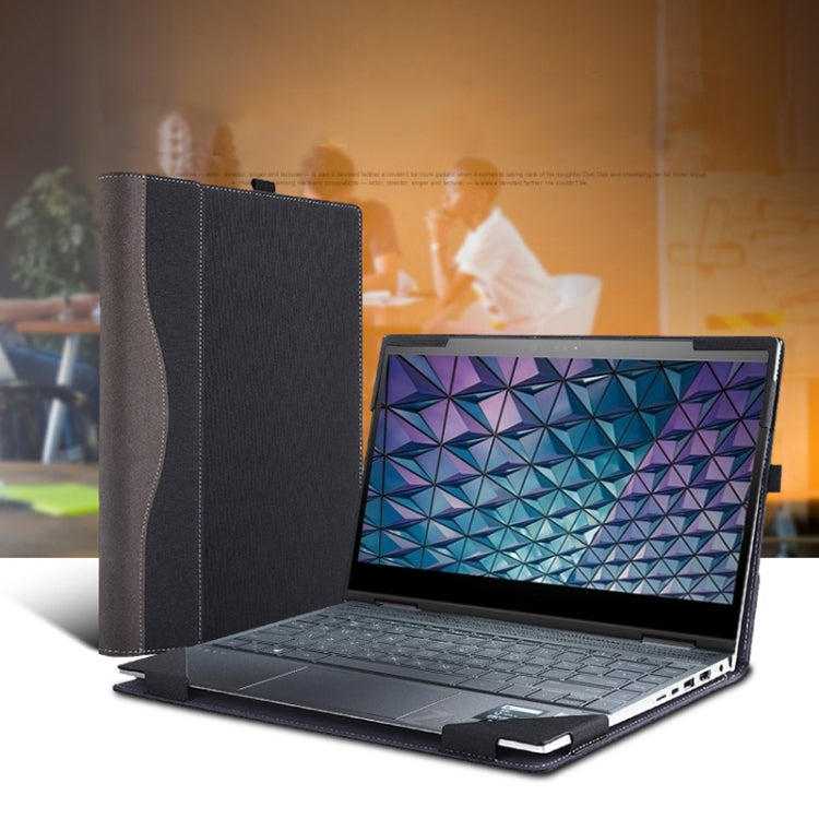 Laptop Leather Anti-Fall Protective Case For HP Envy 13-AQ Ad Ah(Navy Blue) - 13.3 inch by PMC TechLife | Online Shopping South Africa | PMC TechLife | Buy Now Pay Later Mobicred