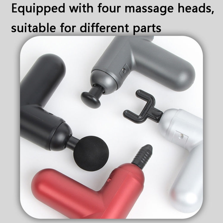J12A Mini Vibrating Massage Button Type Fascia Gun, Specification: Black - free shipping - PMC TechLife - Order now!