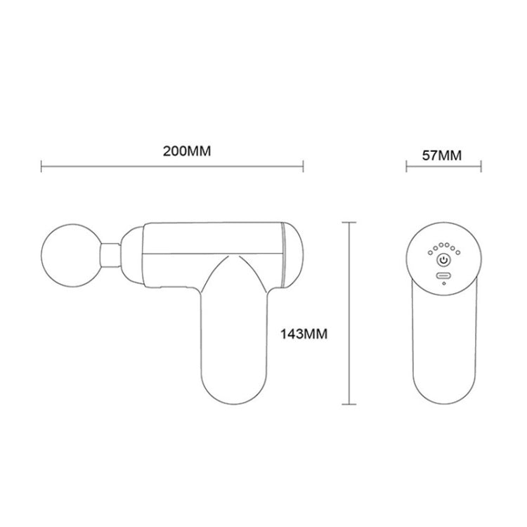 J12A Mini Vibrating Massage Button Type Fascia Gun, Specification: Red - free shipping - PMC TechLife - Order now!