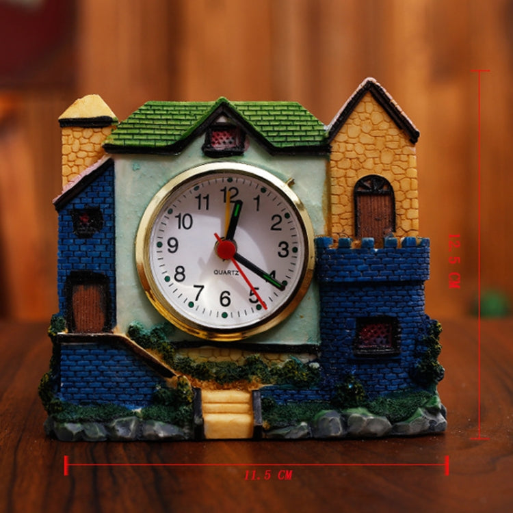Castle Alarm Clock Home Desktop Decoration(Pink) - Novelty Clock by PMc TechLife | Online Shopping South Africa | PMc TechLife | Buy Now Pay Later Mobicred