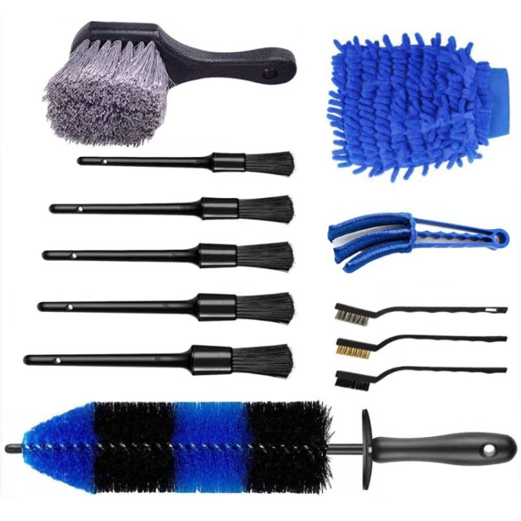 12 PCS / Set Car Tire Slight Cleaning Brush( A) - Car washing supplies by PMC Jewellery | Online Shopping South Africa | PMC Jewellery | Buy Now Pay Later Mobicred