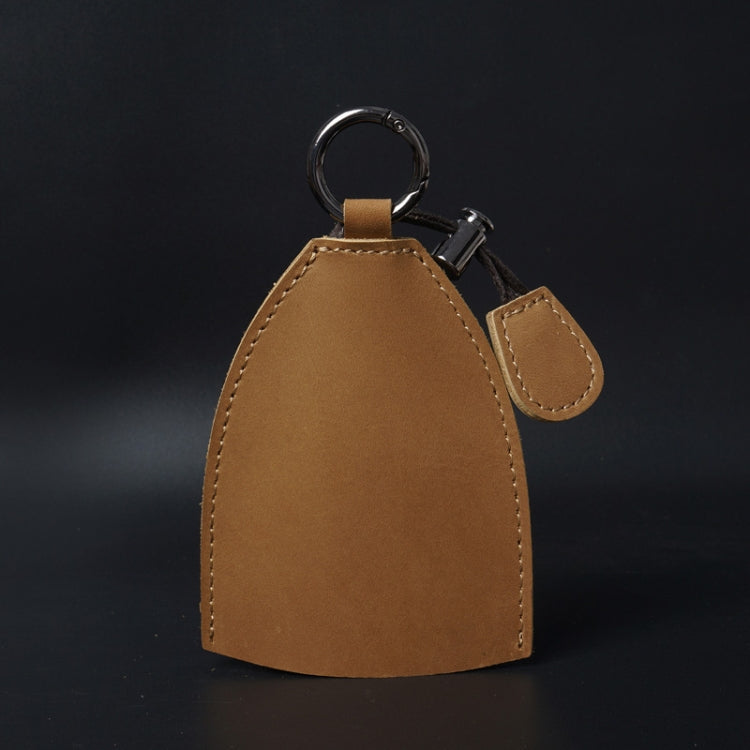 18Y-009 Vintage Handmade Leather Car Pull-Out Key Case(Oil Wax Skin Camel) - Car Key Cases by PMC TechLife | Online Shopping South Africa | PMC TechLife | Buy Now Pay Later Mobicred
