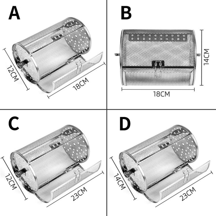 C Type 12 x 23cm Stainless Steel Roasting Cage Oven Peanut Chestnut Cage - free shipping - PMC TechLife - Order now!