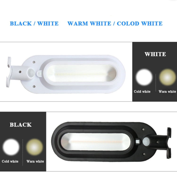 DS018 Solar Wall Lamp Outdoor Garden Induction Street Light(Black Shell Warm Light) - Street Lights by PMc TechLife | Online Shopping South Africa | PMc TechLife | Buy Now Pay Later Mobicred