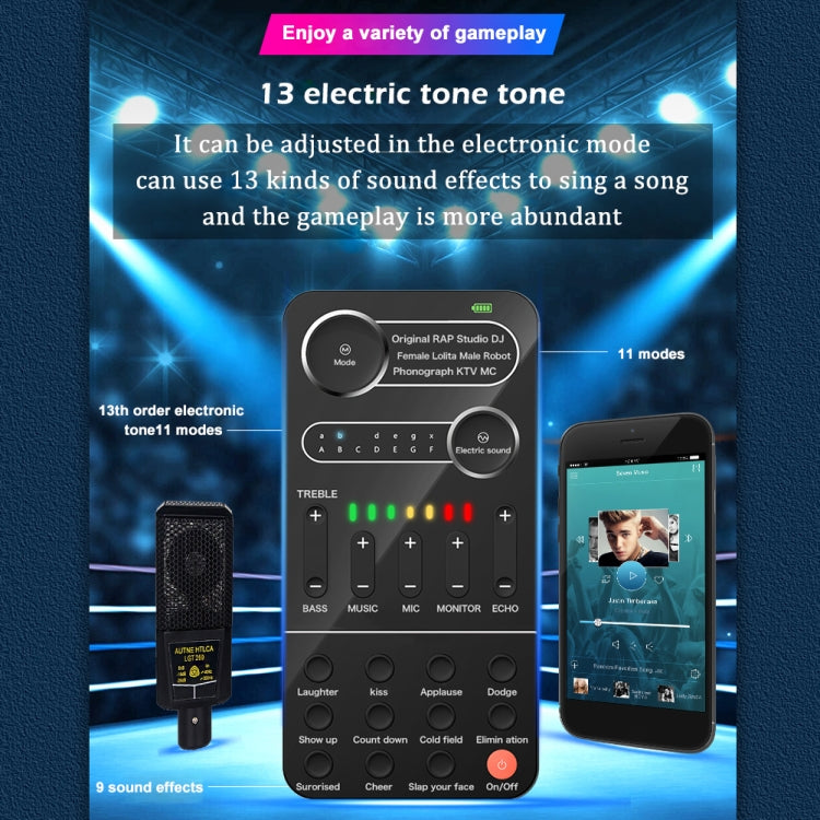 K9 Set Voice Changer Game Live Broadcast Mobile Computer Sound Card - Live Sound Effects Processors by PMC Jewellery | Online Shopping South Africa | PMC Jewellery | Buy Now Pay Later Mobicred