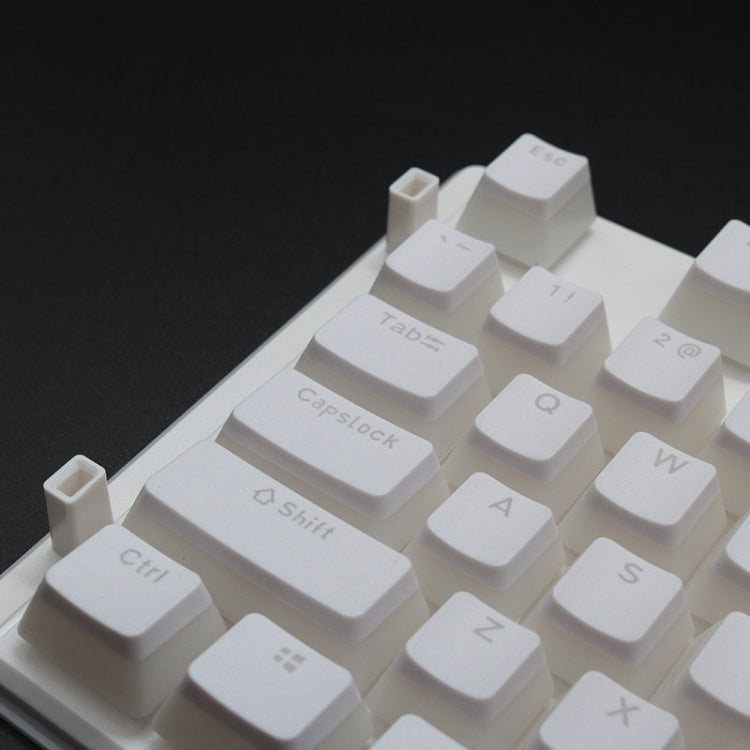 Pudding Double-layer Two-color 108-key Mechanical Translucent Keycap(White) - Silicone / Sticker by PMC TechLife | Online Shopping South Africa | PMC TechLife