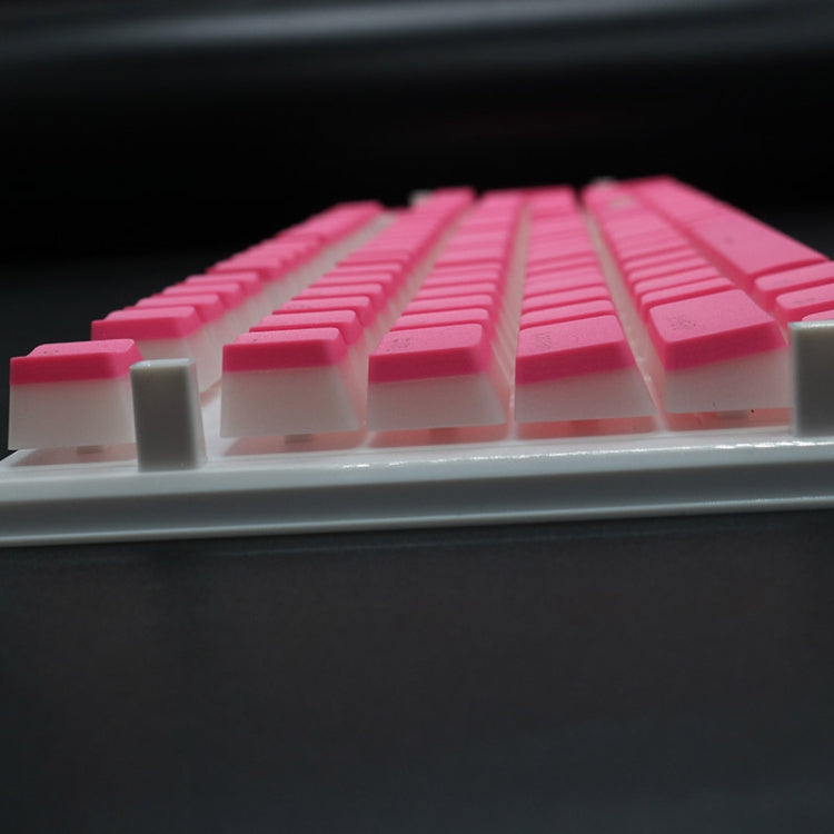 Pudding Double-layer Two-color 108-key Mechanical Translucent Keycap(White) - Silicone / Sticker by PMC TechLife | Online Shopping South Africa | PMC TechLife