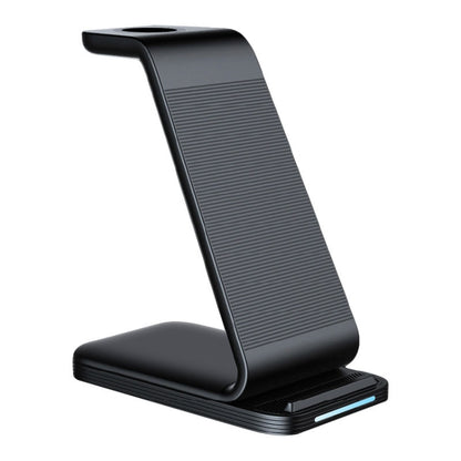 D2 3 In 1 15W Wireless Vertical Charger(Black) - Wireless Charger by PMC Jewellery | Online Shopping South Africa | PMC Jewellery | Buy Now Pay Later Mobicred