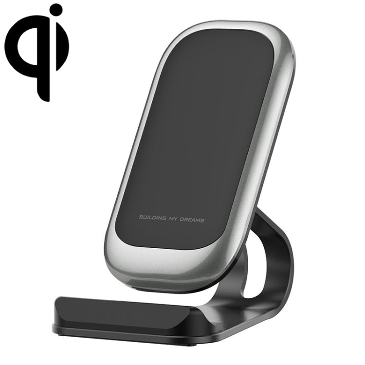 Z01 15W Multifunctional Desktop Wireless Charger with Stand Function, Spec: MCU (Silver) - Wireless Charger by PMC Jewellery | Online Shopping South Africa | PMC Jewellery | Buy Now Pay Later Mobicred