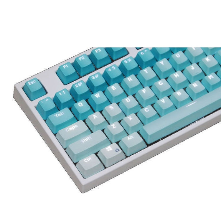 104 Keys Light-transmitting Dip-dyed Keycaps(Frost Blue) - Other by PMC Jewellery | Online Shopping South Africa | PMC Jewellery | Buy Now Pay Later Mobicred