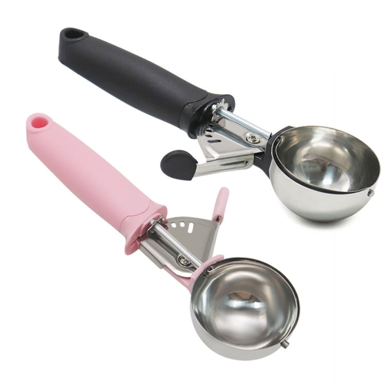 Stainless Steel Spring Ice Cream Scoop Fruit Scooper(Pink) - Cutlery Sets by PMC Jewellery | Online Shopping South Africa | PMC Jewellery | Buy Now Pay Later Mobicred