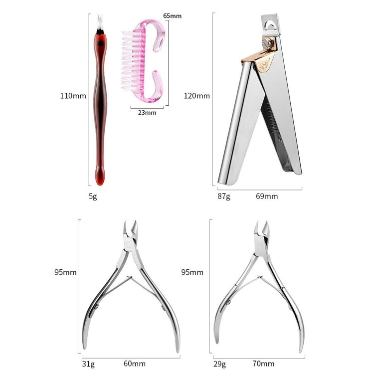 Stainless Steel Double Head Dead Skin Scissors Set, Specification: Set B - Grinding Tools & Accessories by PMC Jewellery | Online Shopping South Africa | PMC Jewellery | Buy Now Pay Later Mobicred