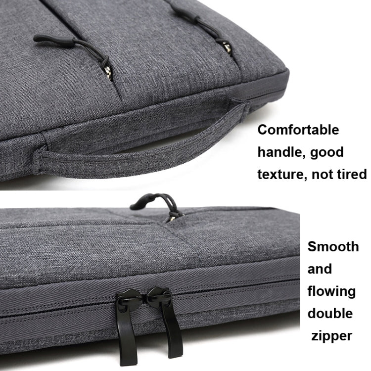 Zipper Type Polyester Business Laptop Liner Bag, Size: 11.6 Inch(Light Grey) - 10 - 11 inch by PMC TechLife | Online Shopping South Africa | PMC TechLife | Buy Now Pay Later Mobicred