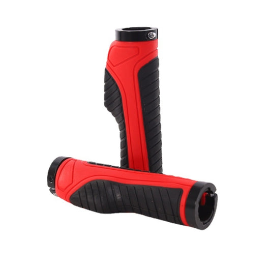 1 Pair Bicycle MTB Bike Handlebar Grips Rubber Anti-Slip Racing Bike Grip(Red) - Bicycle Grips by PMC Jewellery | Online Shopping South Africa | PMC Jewellery | Buy Now Pay Later Mobicred